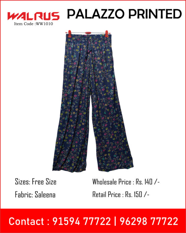 Printed Palazzo (Free Size)