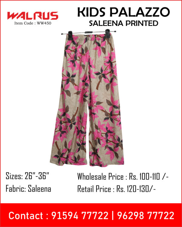 Kids Saleena Printed Palazzo