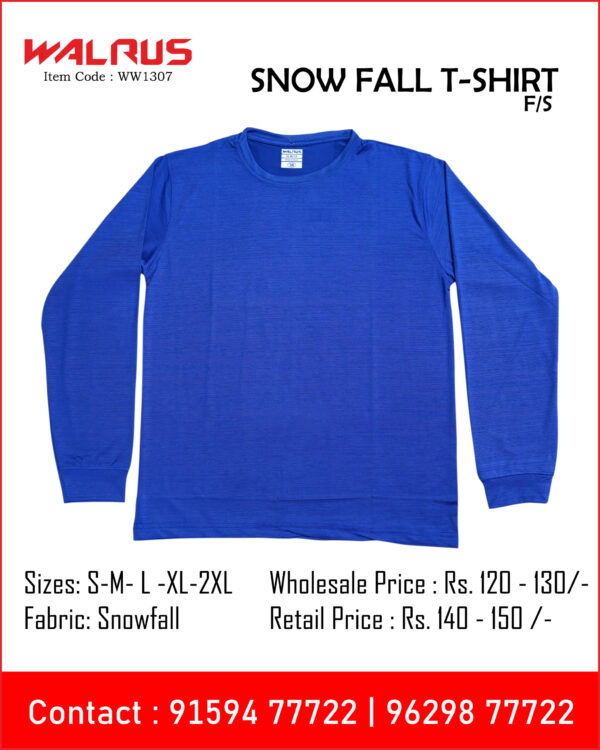 Snowfall T Shirt Full Sleeve