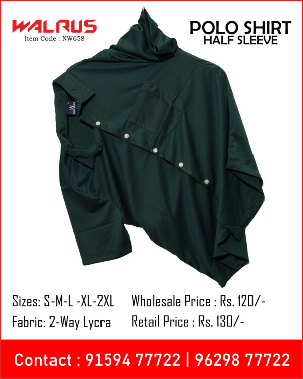 Polo Plain Shirt Half Sleeve