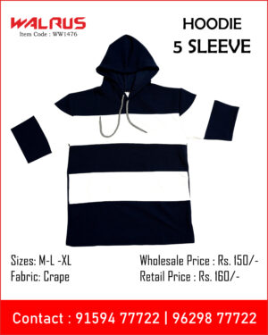 5 Sleeve Hoodie